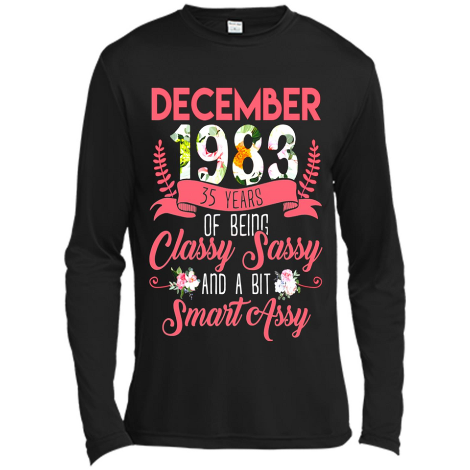 December 1983 35 Years Of Being Classy Sassy - Canvas Long Sleeve T-Shirt