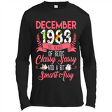 December 1983 35 Years Of Being Classy Sassy - Canvas Long Sleeve T-Shirt
