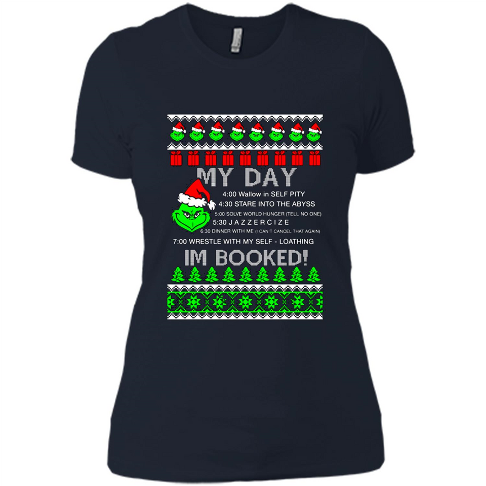 Mr Grinch my day I’m booked Christmas sweater PINGPONG