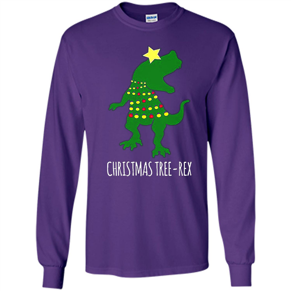 Christmas Tree Rex - Long Sleeve T-Shirt
