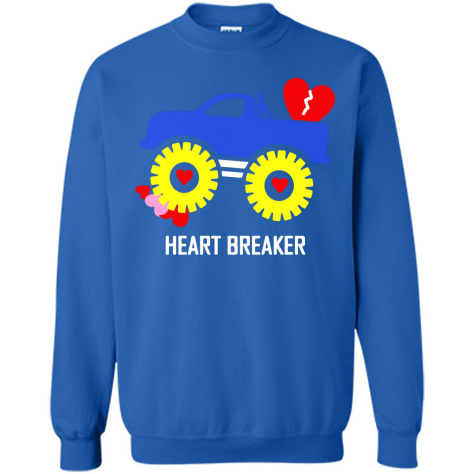 HEART BREAKER BLUE MONSTER TRUCK VALENTINE'S DAY