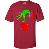 Christmas The Grinch Hand Holding Apple Ornament sweater - Shirt