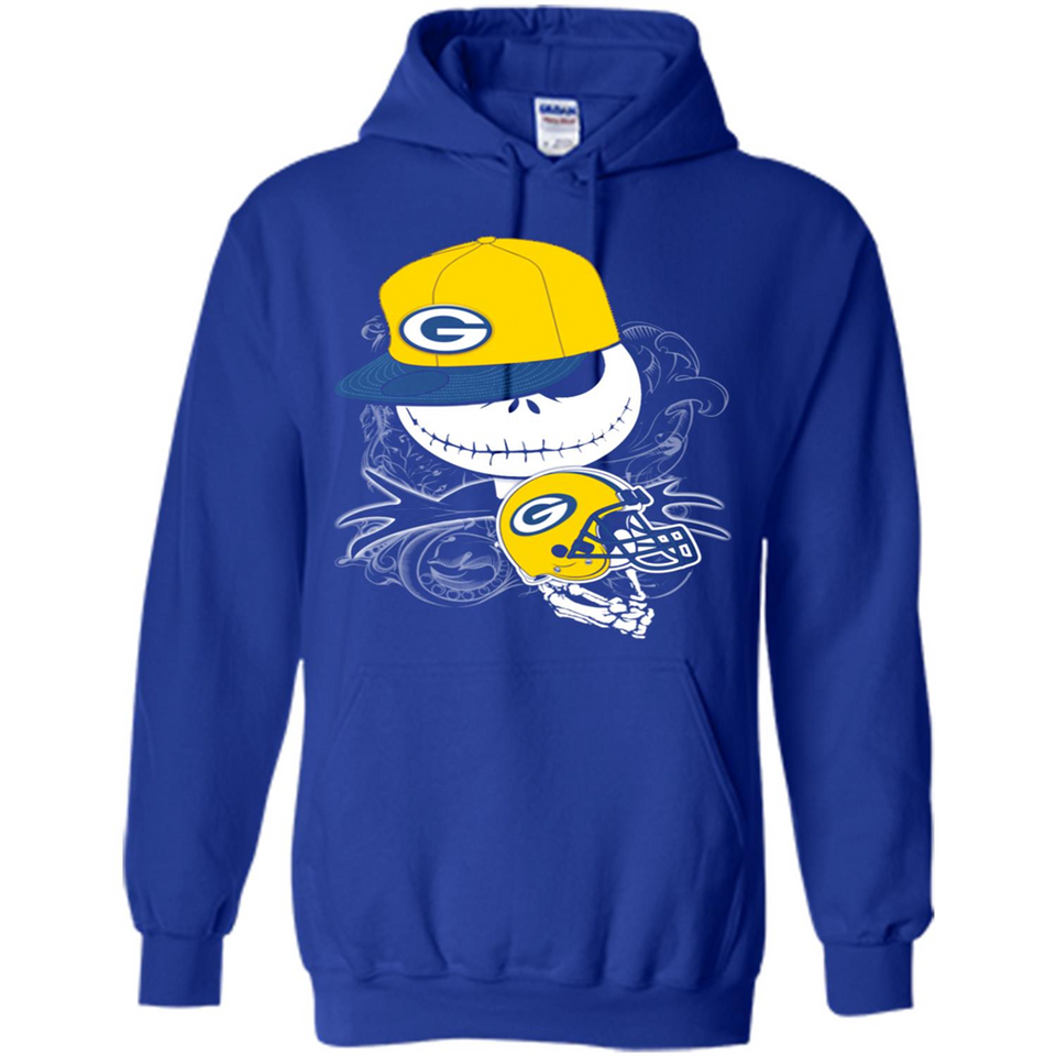 Jack Skellington The Nightmare Before Christmas-Packers Football - Hoodie