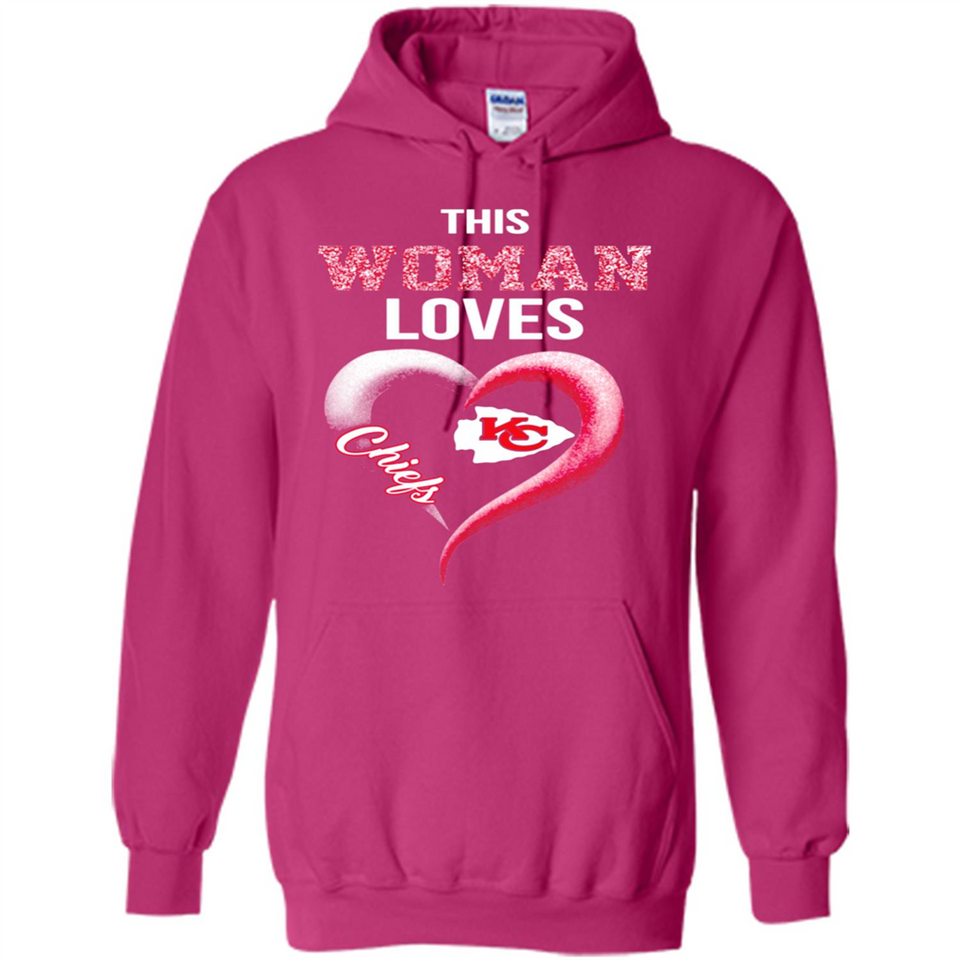 This Woman love Chiefs NFL football team - Hoodie