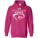 This Woman love Chiefs NFL football team - Hoodie