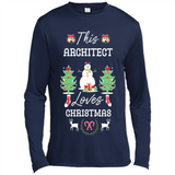 This Architect Loves Christmas Tree Shirt with Snowman