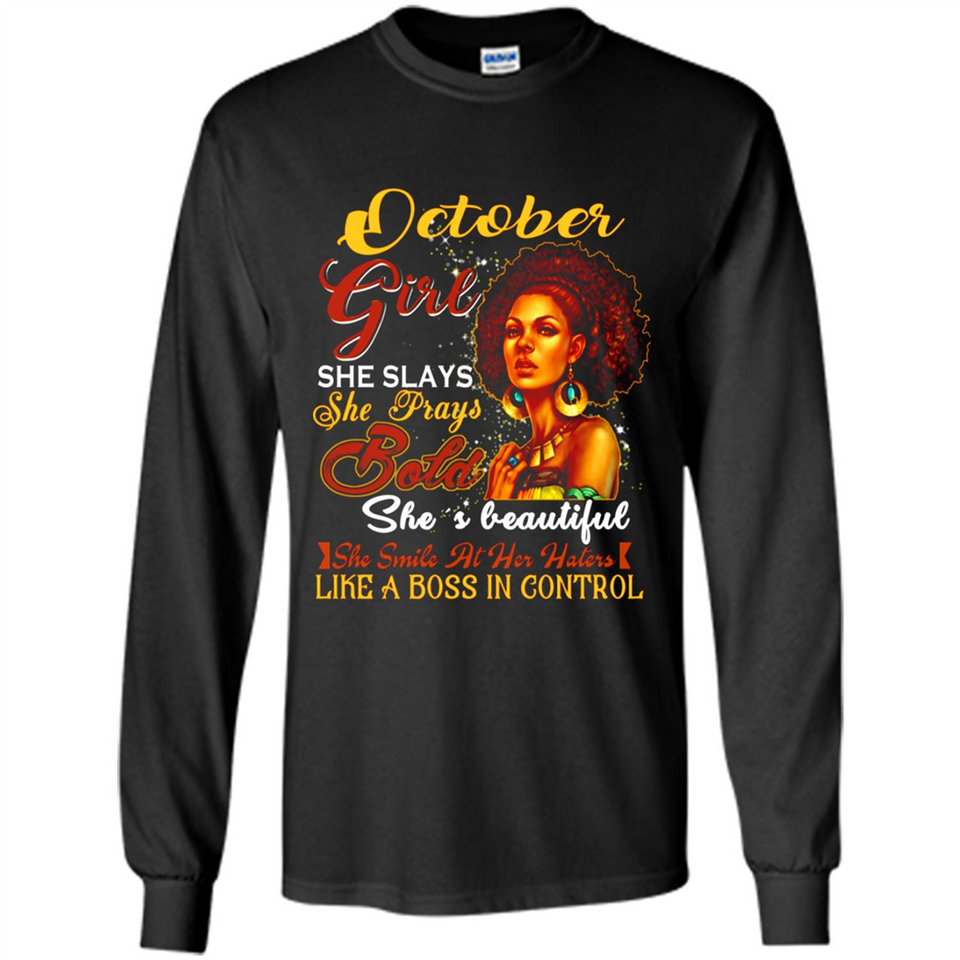October Girl She Slays She Prays Beautiful Birthday PINGPONG
