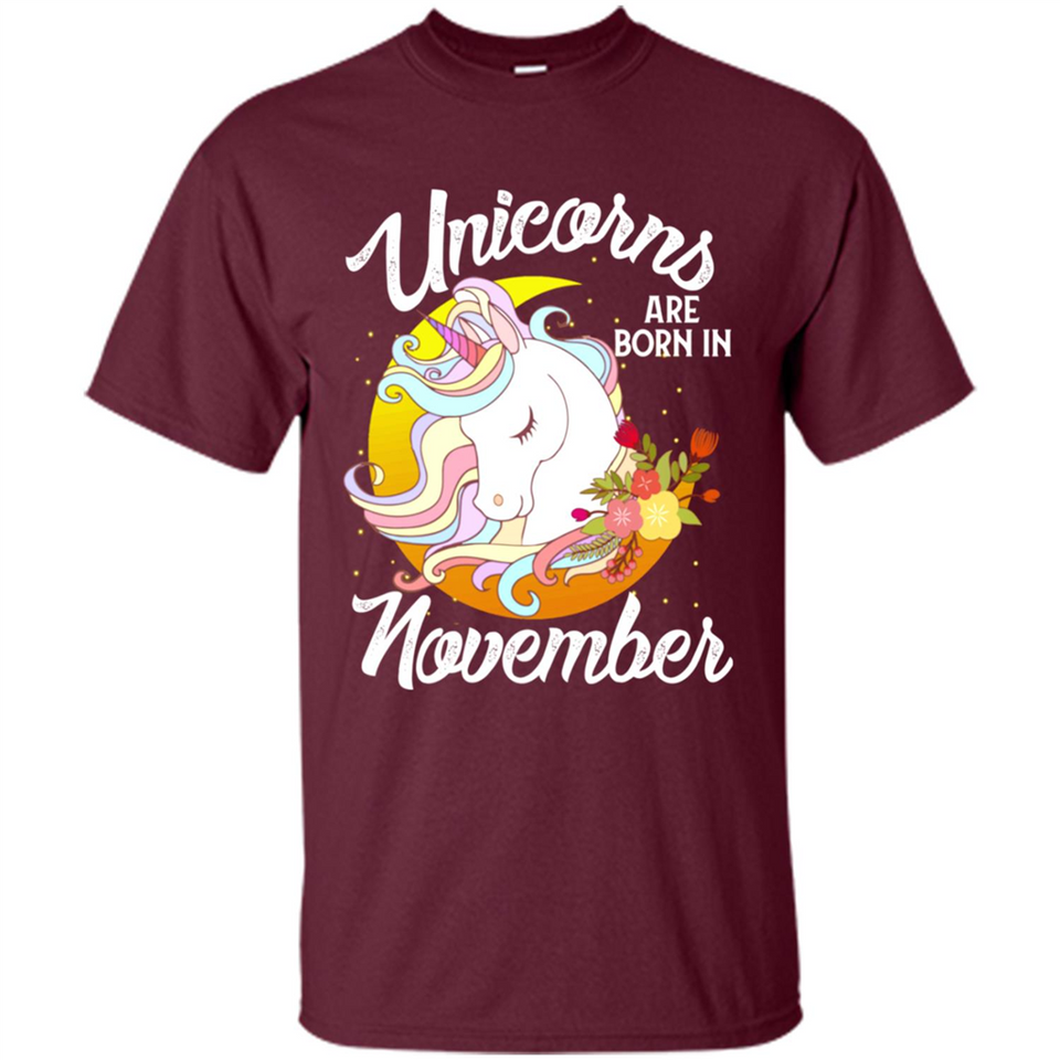 Unicorns Are Born In November Magical Rainbow