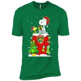 Florida Panthers Snoopy Ugly Christmas Sweaters - Premium Short Sleeve T-Shirt