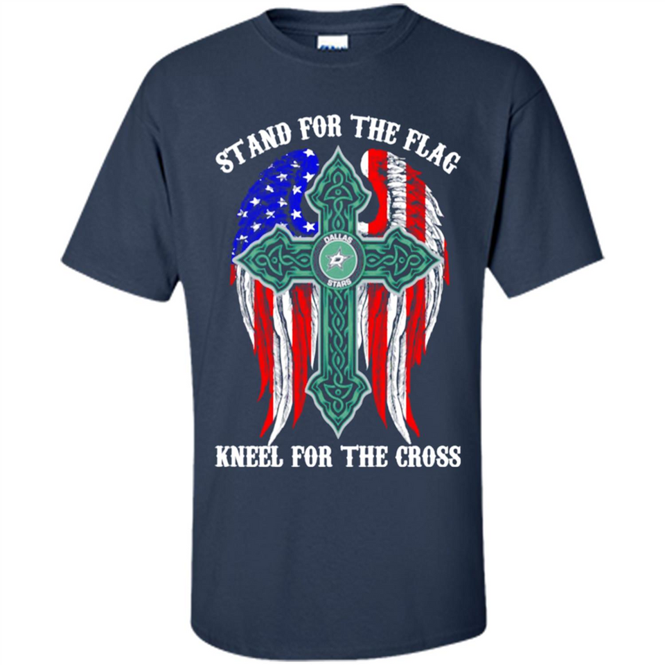 Dallas Stars - stand for the flag kneel for the cross