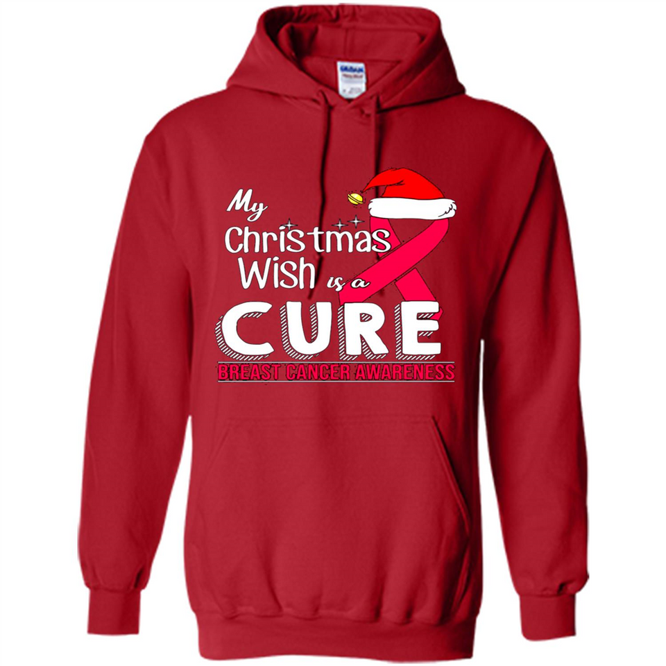 My Christmas Wish Is A Cure Breast Cancer Awareness sweater PINGPONG