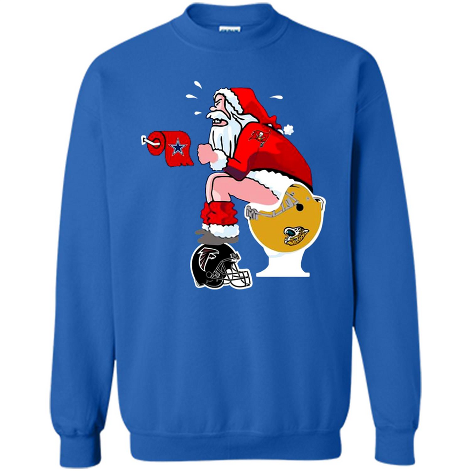 Tampa Bay Buccaneers Santa Claus Toilet