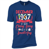 December 1987 31 Years Of Being Classy Sassy - Premium Short Sleeve T-Shirt