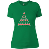 Flamingo Christmas Tree Flamingo - Ladies' Boyfriend T-Shirt