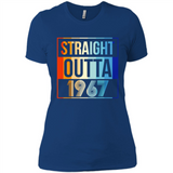 Retro Straight Outta 1967 51 Years Old - Ladies' Boyfriend T-Shirt
