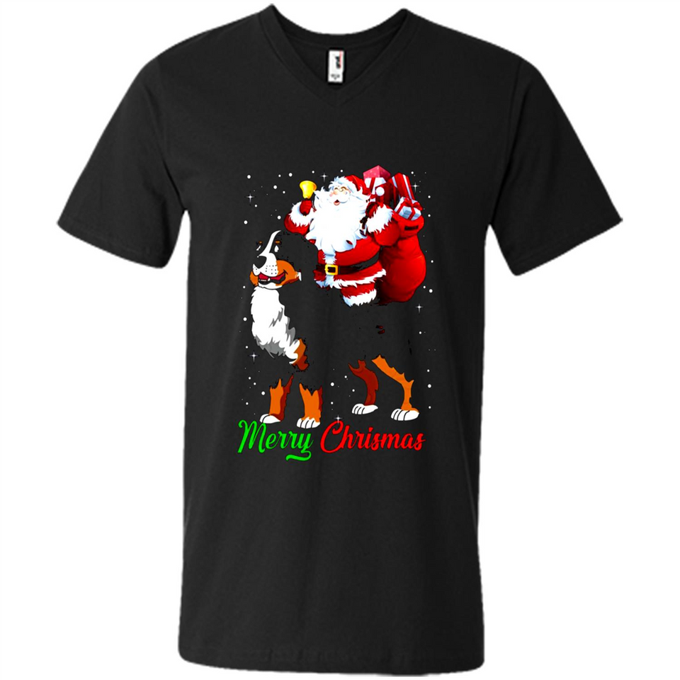 Merry Christmas Santa Claus With Big Dog sweater PINGPONG