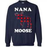 Nana Moose Funny Christmas Plaid Buffalo T-Shirt - Sweatshirt