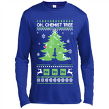 Oh Chemist Tree Ugly Christmas Sweater - Canvas Long Sleeve T-Shirt