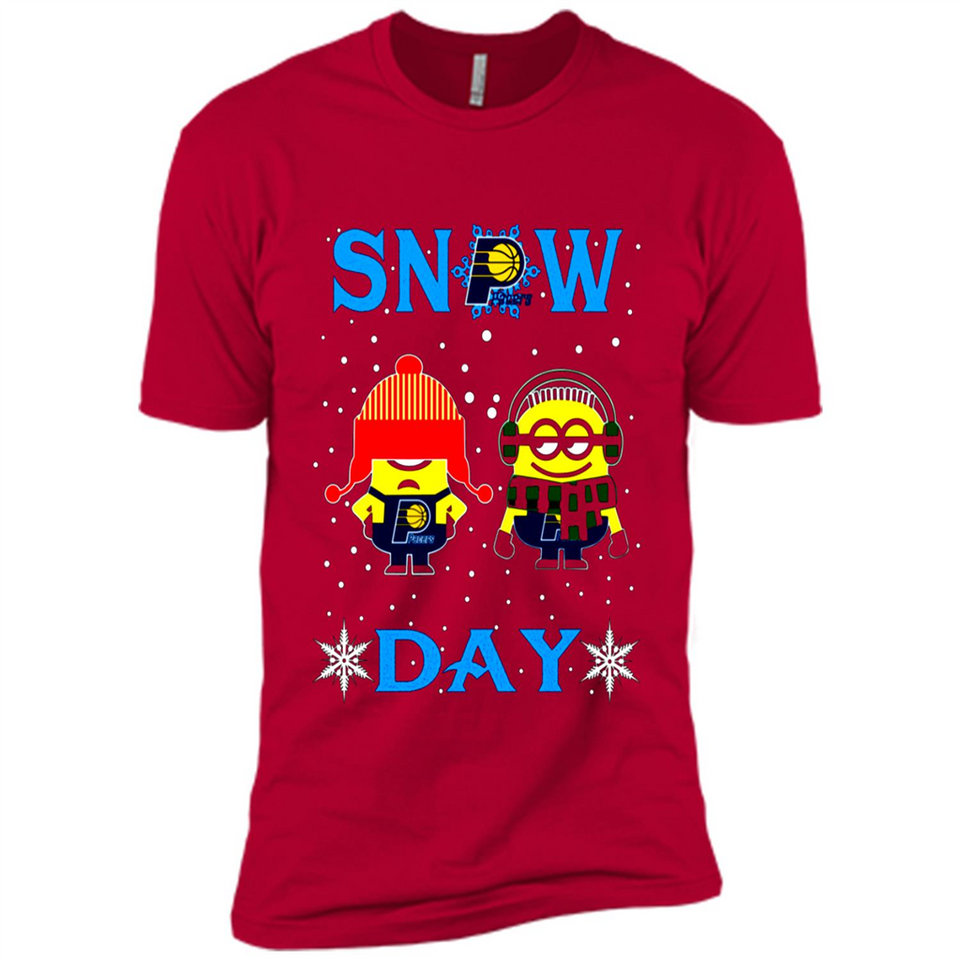 Snow Day Shirt For Indiana Pacers Vs Minion Fans pingpong