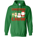 CHRISTMAS CREW Shirt X-mas Santa Snowman Reindeer Elf - Hoodie