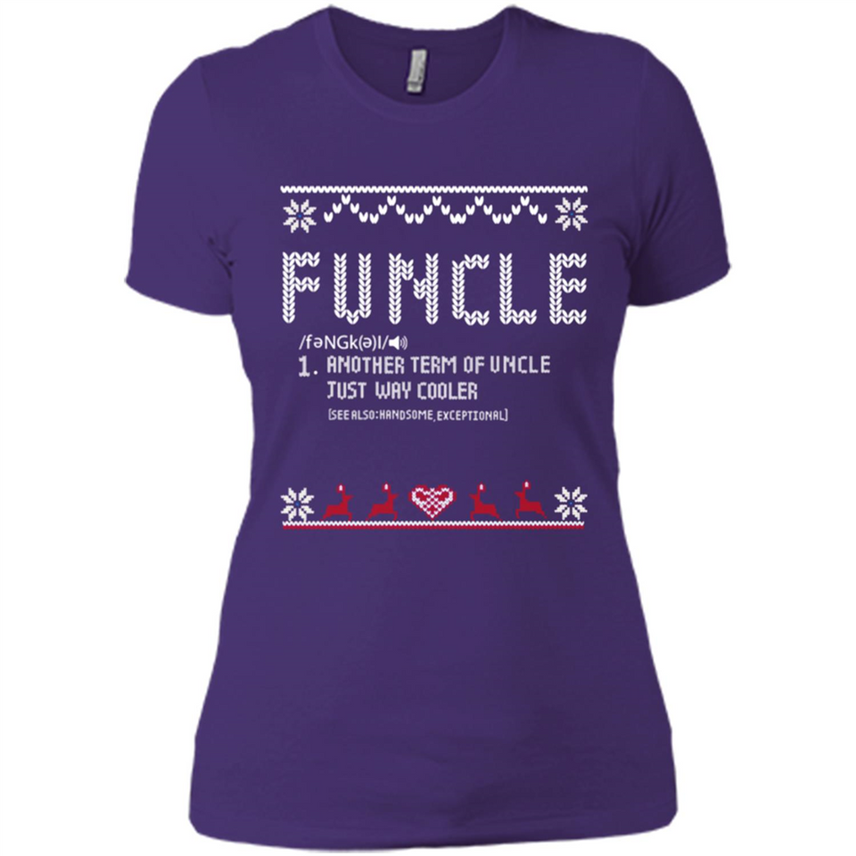 Mens Christmas Funcle Definition - Ladies' Boyfriend T-Shirt