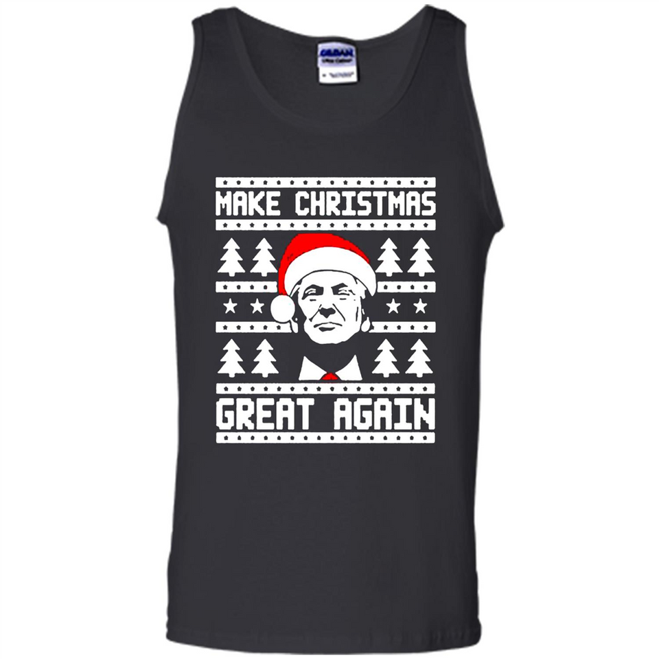 Fabulous Make Christmas Great Again Trump Ugly Christmas - Tank Top