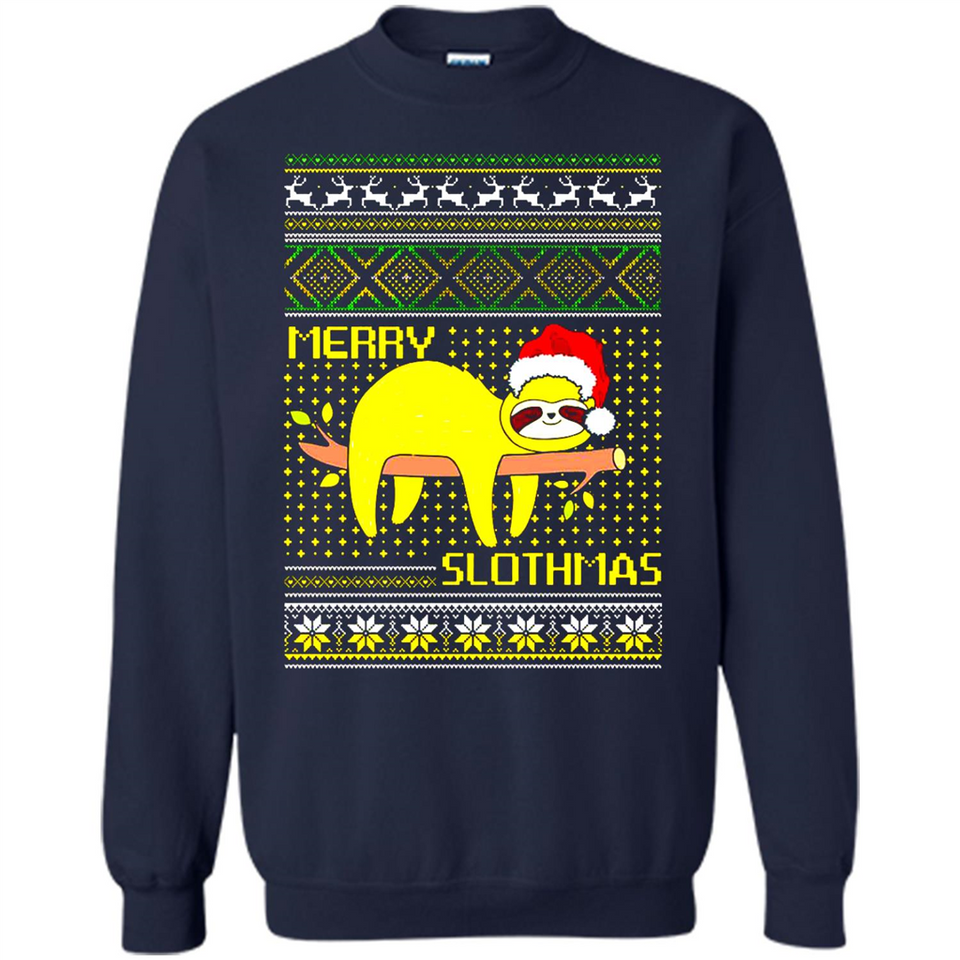 Merry Slothmas Sloth Christmas Sweater PINGPONG - Sweatshirt