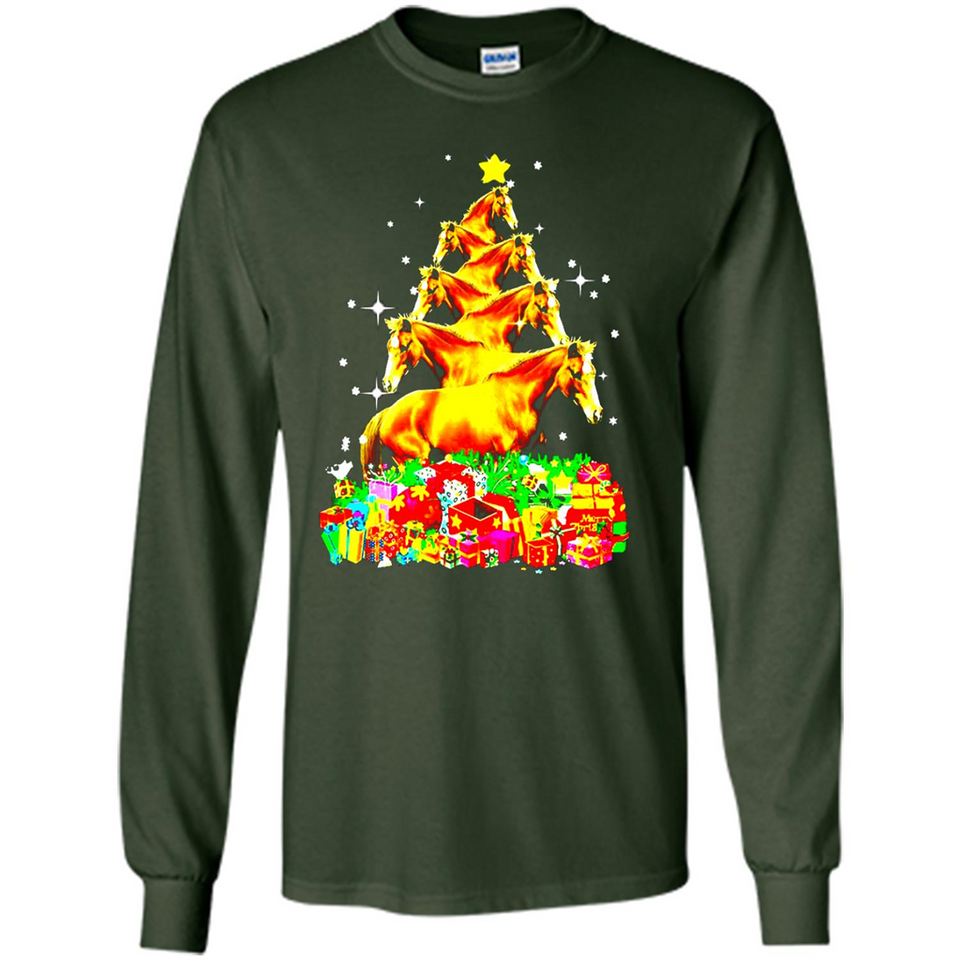 Horse Lover Tees Merry Christmas - Long Sleeve T-Shirt