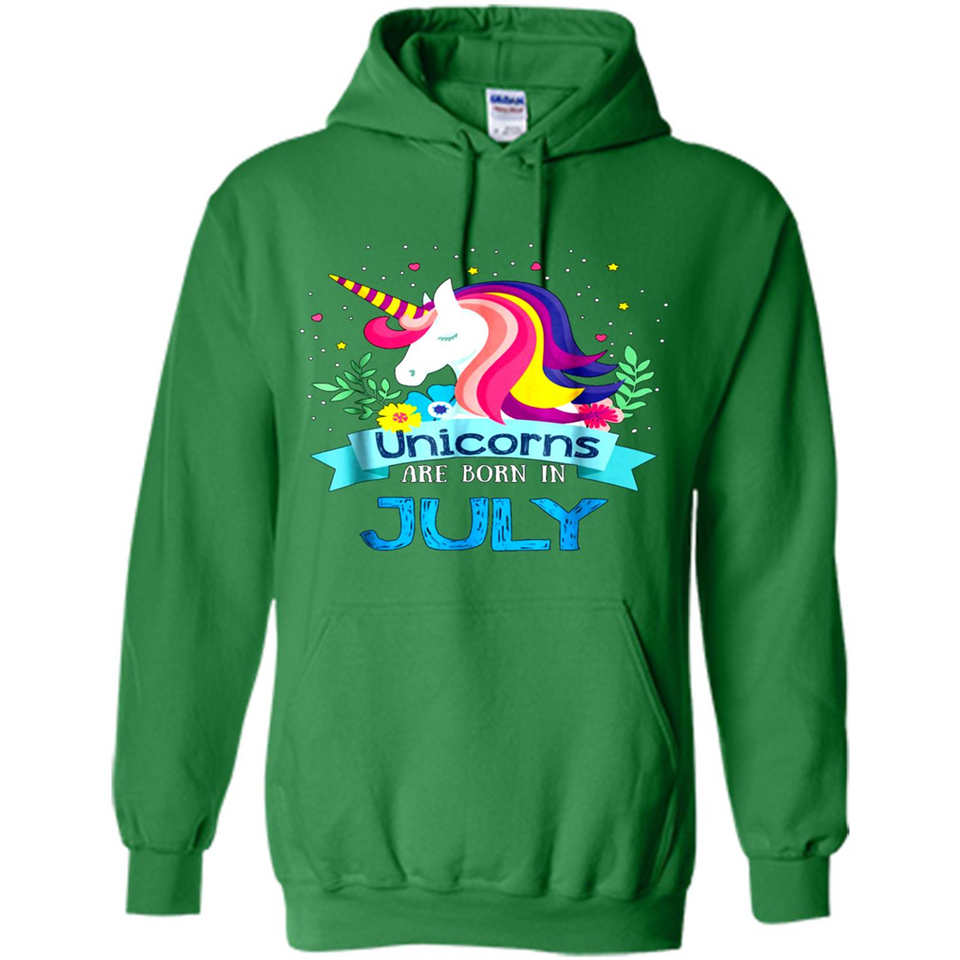 Unicorns are born in July Birthday Rainbow Gift Ladies Custom