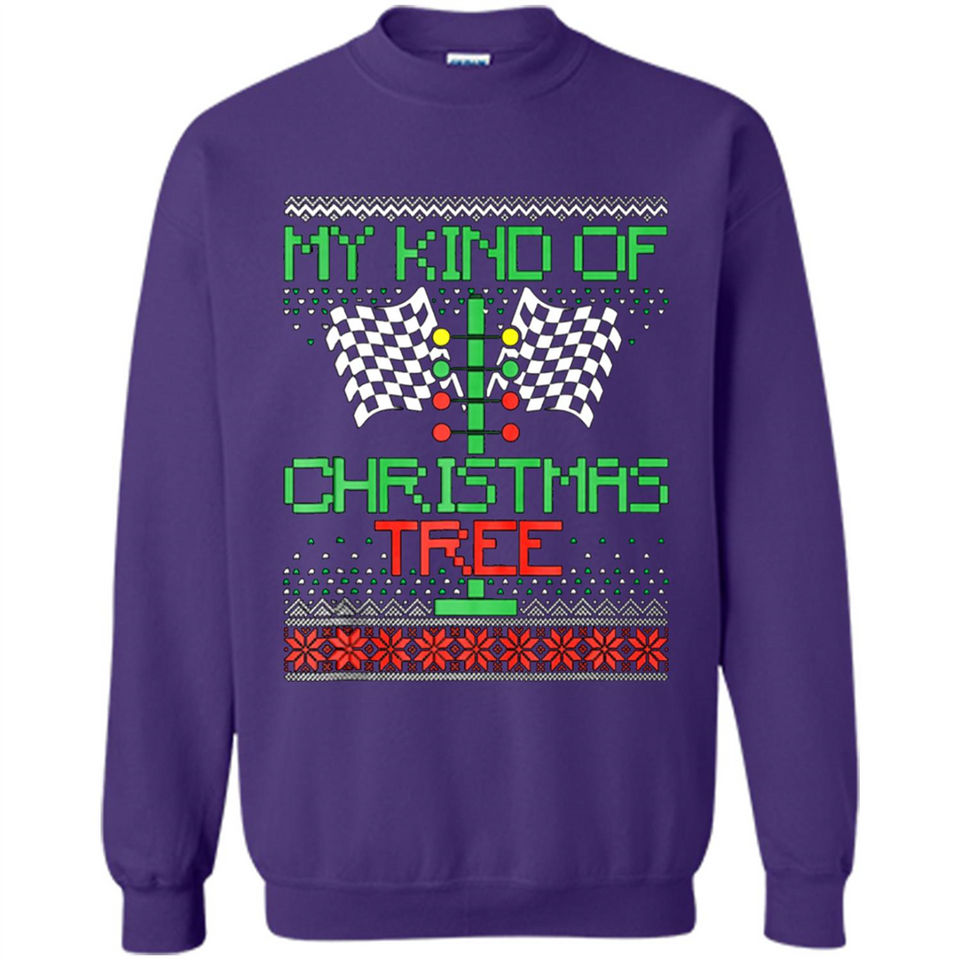Funny Drag Racing Ugly Christmas Holiday Tree PING PONG