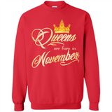 Queens Are Born In November Golden T-Shirt