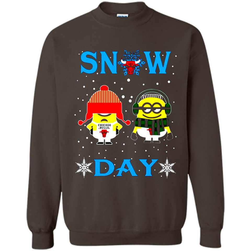 Snow Day Shirt For Chicago Bulls Vs Minion Fans pingpong
