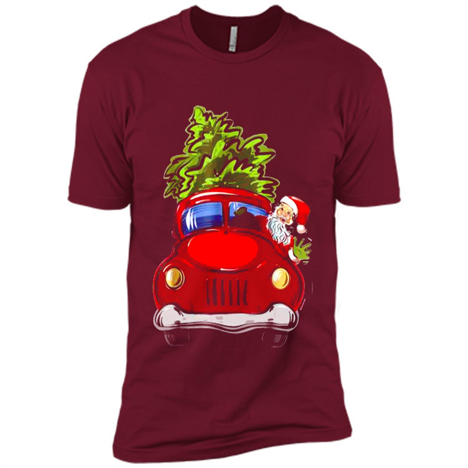 Vintage Santa red Truck Christmas Tree PINGPONG