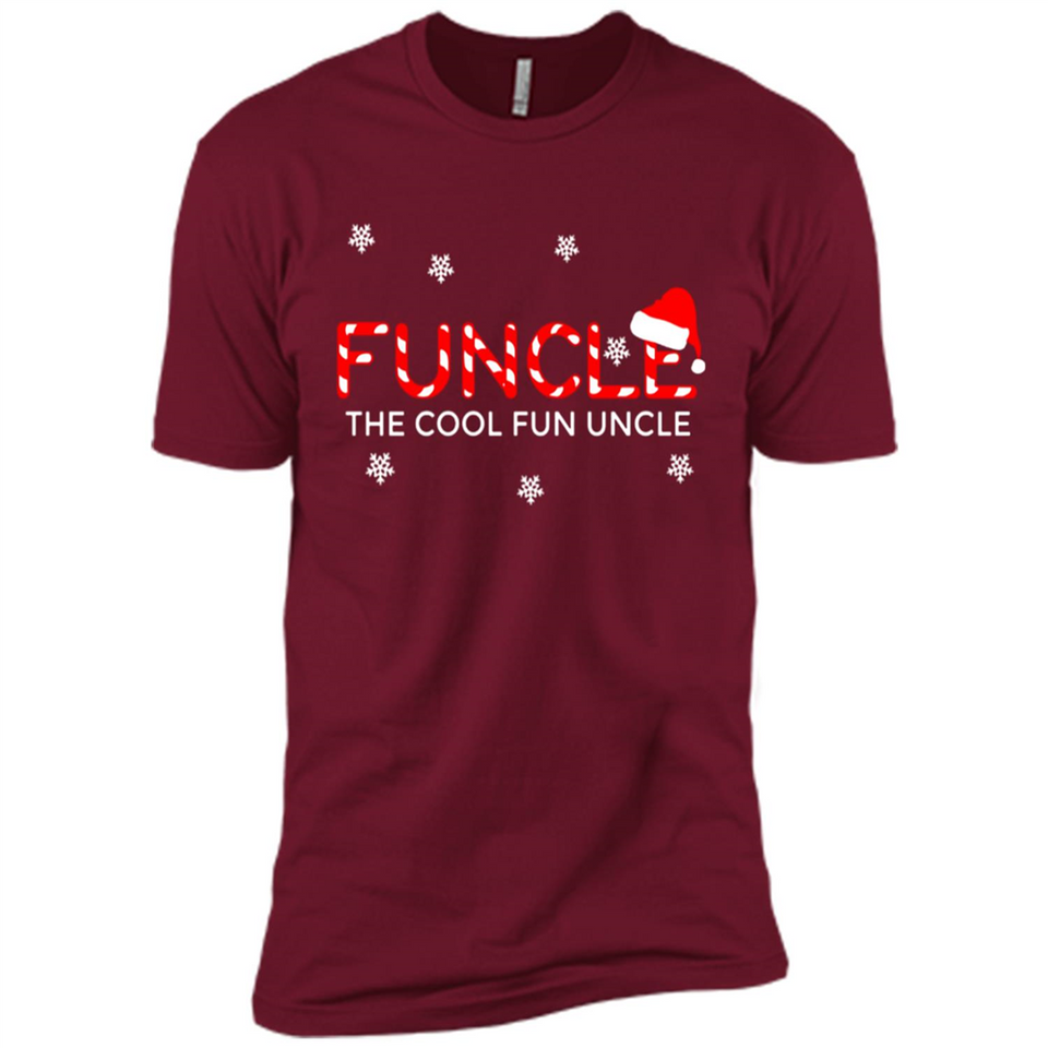 Mens Christmas Funcle The Cool Fun Uncle Definition Xmas - Premium Short Sleeve T-Shirt