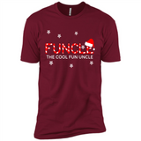 Mens Christmas Funcle The Cool Fun Uncle Definition Xmas - Premium Short Sleeve T-Shirt