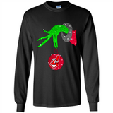 GRINCH HAND HOLDING CLEVELAND INDIANS GLITTER CHRISTMAS PINGPONG