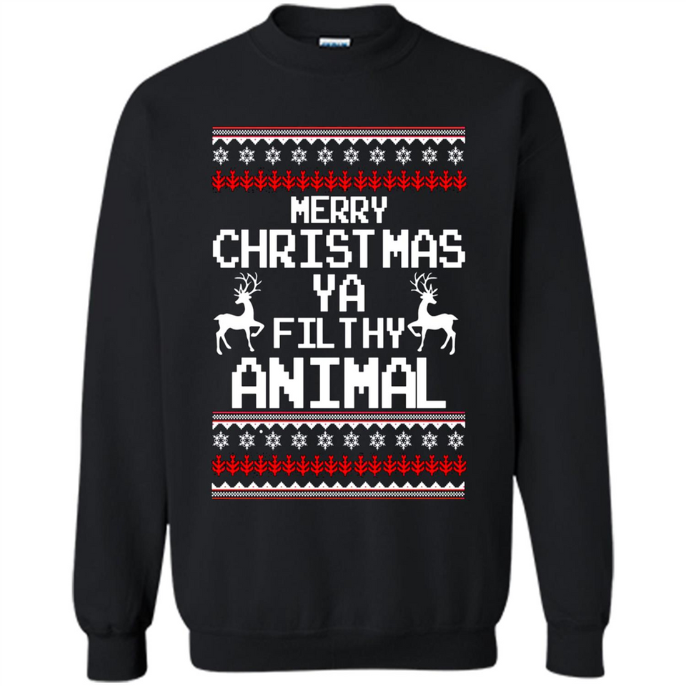 Merry Christmas ya filthy animal ulgy sweater PINGPONG