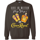 LIFE IS BETTER IN FLIP FLOPS WITH CROWN ROYAL