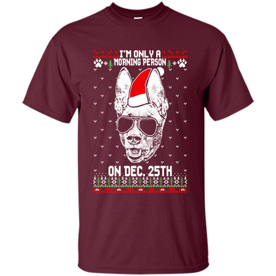 Morning Person Pharaoh Hound Funny Xmas - Shirt