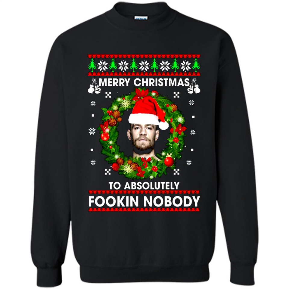 Merry Fookin Christmas Conor Mcgregor sweater PINGPONG