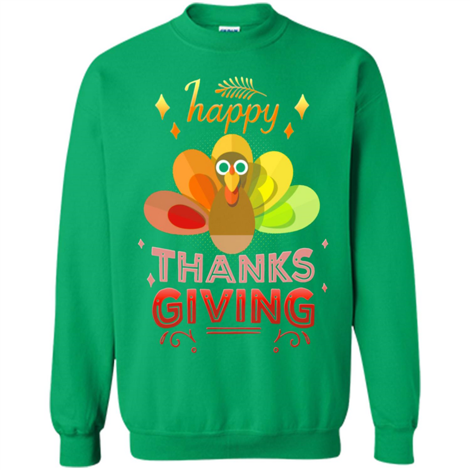 Happy Thanksgiving Turkey Day Colorful Cute