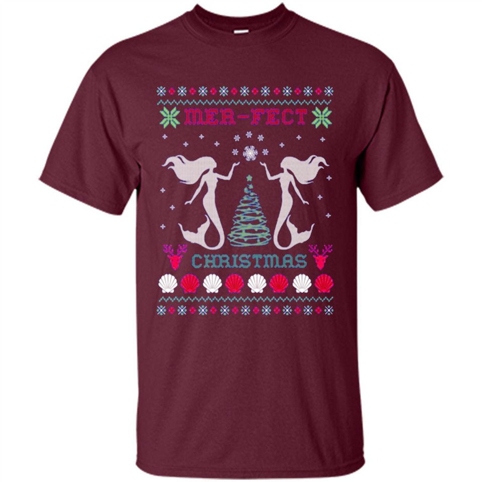 Mermaid Mer-Fect Ugly Christmas Sweater - Shirt