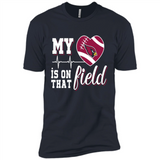 Arizona Cardinals Football My Heart is on that Field - Premium Short Sleeve T-Shirt
