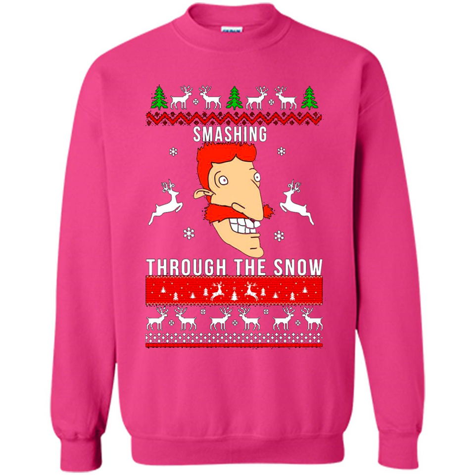 Nigel Thornberry Smashing through the snow Christmas sweatshirt PINGPONG
