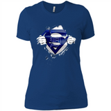 Detroit Tigers And Superman Fans - Ladies' Boyfriend T-Shirt
