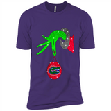 GRINCH HAND HOLDING FLORIDA GATORS GLITTER CHRISTMAS PINGPONG