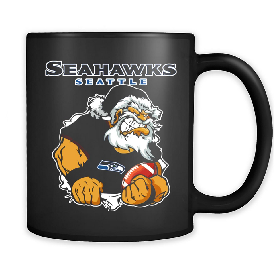 Grumpy Santa Claus Seahawks Seattle Football Team PINGPONG
