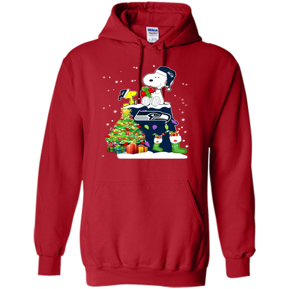 SEATTLE SEAHAWKS SNOOPY & WOODSTOCK CHRISTMAS