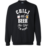 Chili Cookoff Funny T-shirt Chili And Beer - Sweatshirt