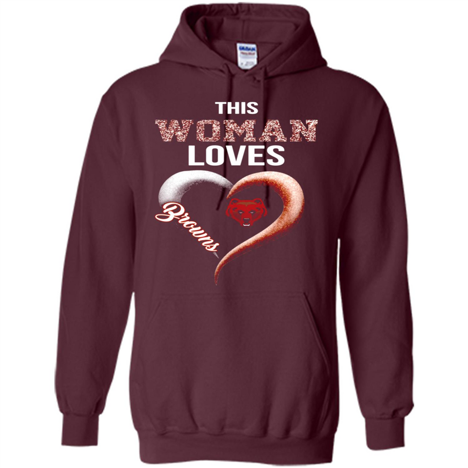 This Woman love Browns NFL football team - Hoodie